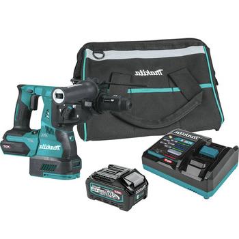 ROTARY HAMMERS | Makita GRH02M1 40V max XGT Brushless Lithium-Ion 1-1/8 in. Cordless AVT Rotary Hammer Kit with Interchangeable Chuck (4 Ah)