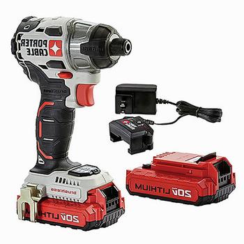 IMPACT DRIVERS | Porter-Cable PCCK647LB 20V MAX 1.5 Ah Cordless Lithium-Ion Brushless 1/4 in. Impact Driver Kit