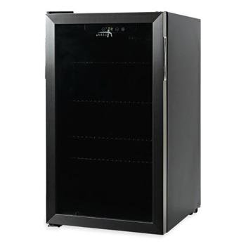 COOLERS AND TUMBLERS | Alera JC-90VEL-F 3.4 Cu. Ft. Beverage Cooler - Stainless Steel/Black